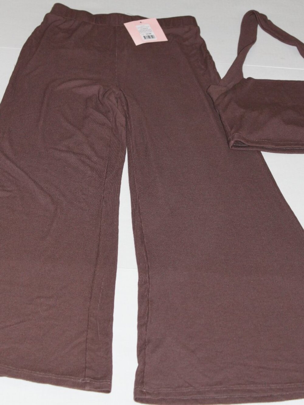 Showpo Brown Pants Crop Top 2 Pc.